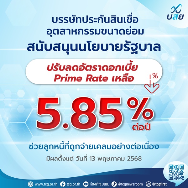 TCGปรับลดดอกเบี้ย