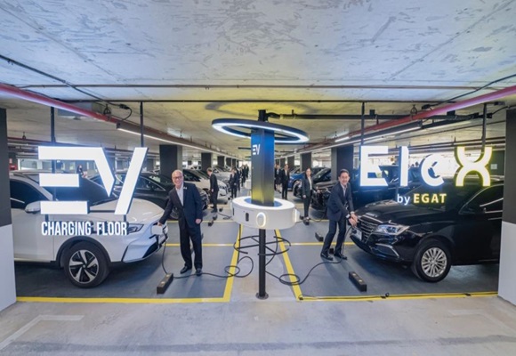 กฟผ. โชว์โมเดลต้นแบบ EV Charging Floor หัวชาร์จมากที่สุดในไทย สำหรับผู้ติดตั้งที่อาคารสำนักงาน-ที่พักอาศัย