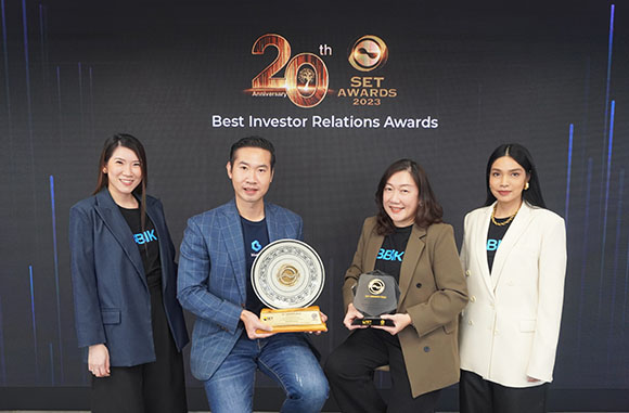 บลูบิค (BBIK) คว้ารางวัล ‘Best Investor Relations Awards’ จากเวที SET Awards 2023